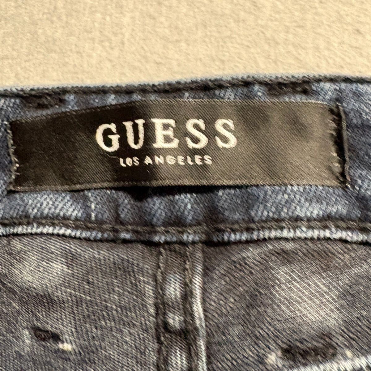 GUESS Los Angeles Slim Tapered Jeans Mens Size 32x30 Dark Wash Denim Stretch - Photo 4