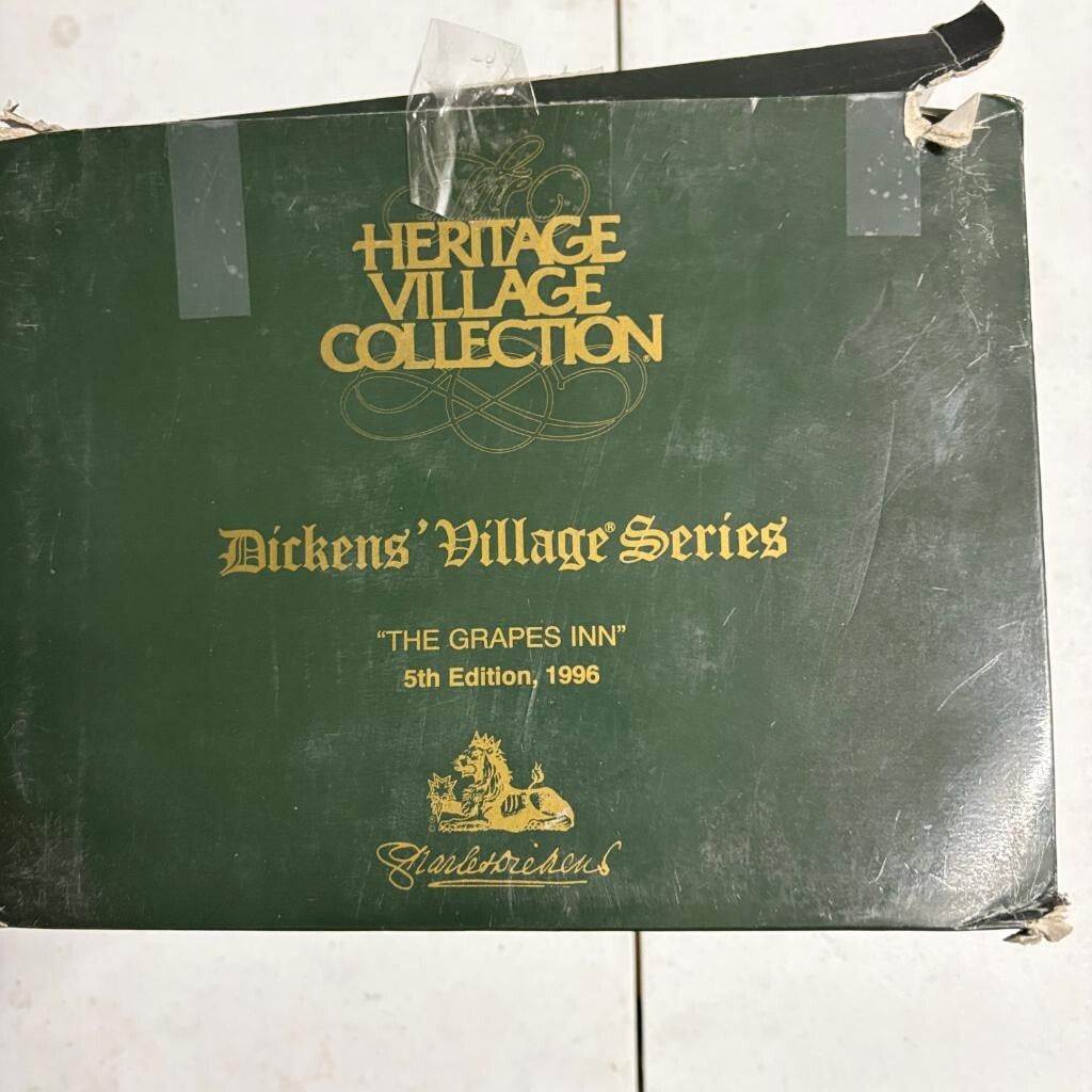Department 56 Dickens Village The Grapes Inn 5th Edition 1996 Christmas 57534