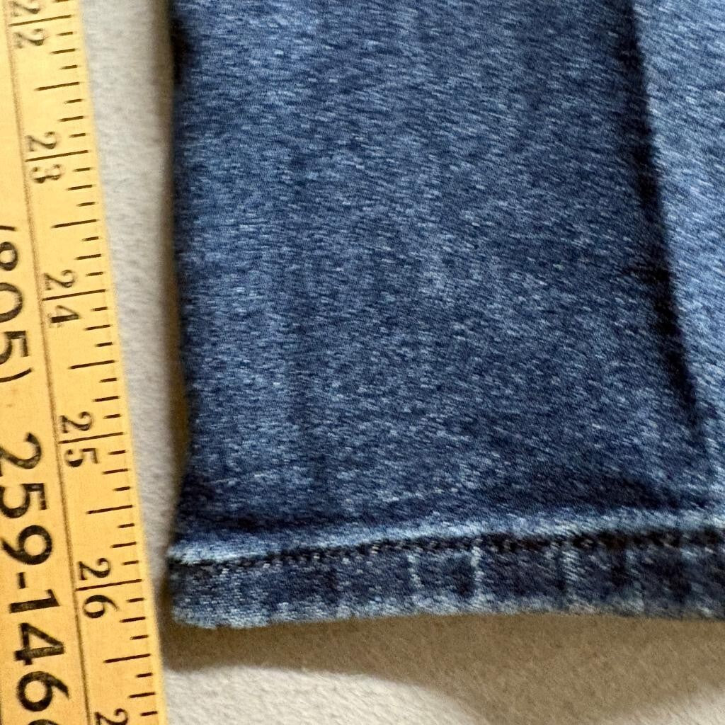 Jen7 by 7 For All Mankind Cropped Kick Flare Jeans Womens Size 12 Blue Stretch