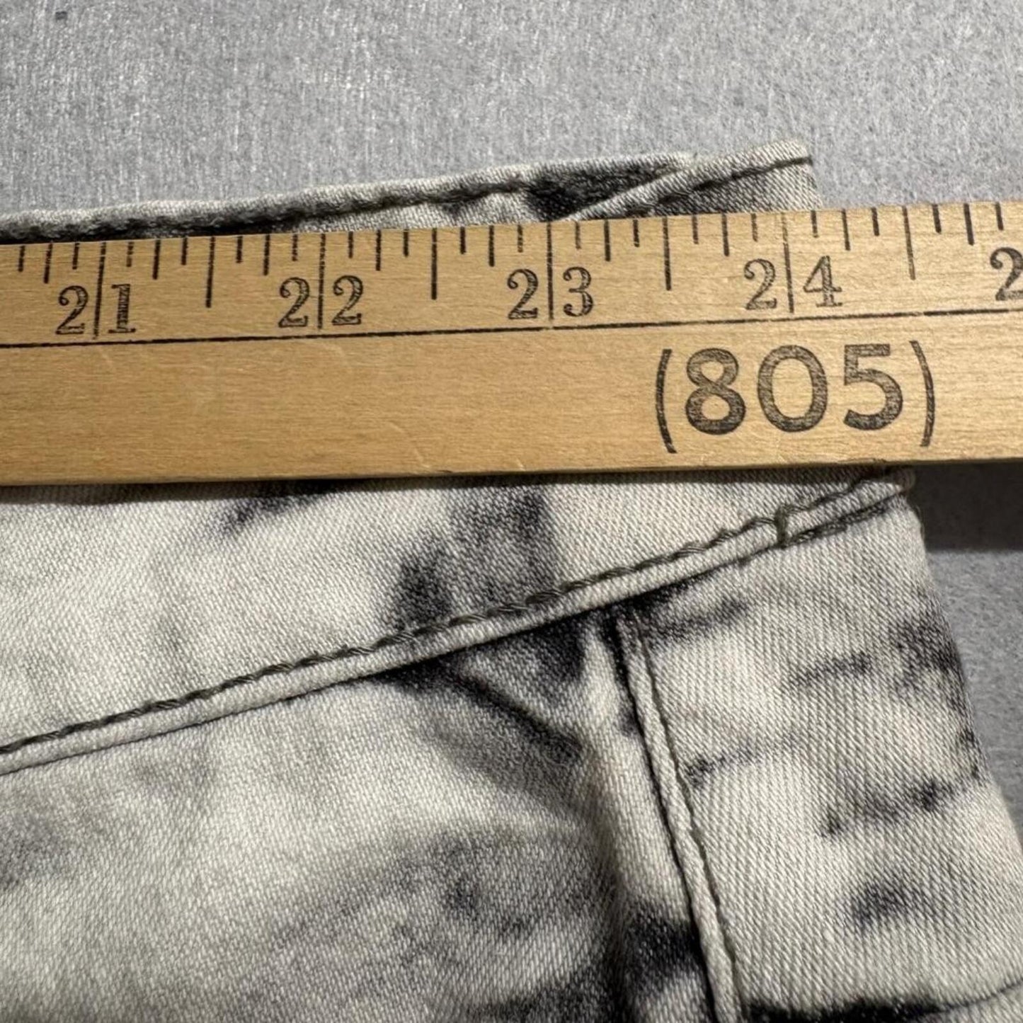 Southpole SP Essentials Mens Moto Jeans Size 48 Gray Acid Wash Stretch Denim
