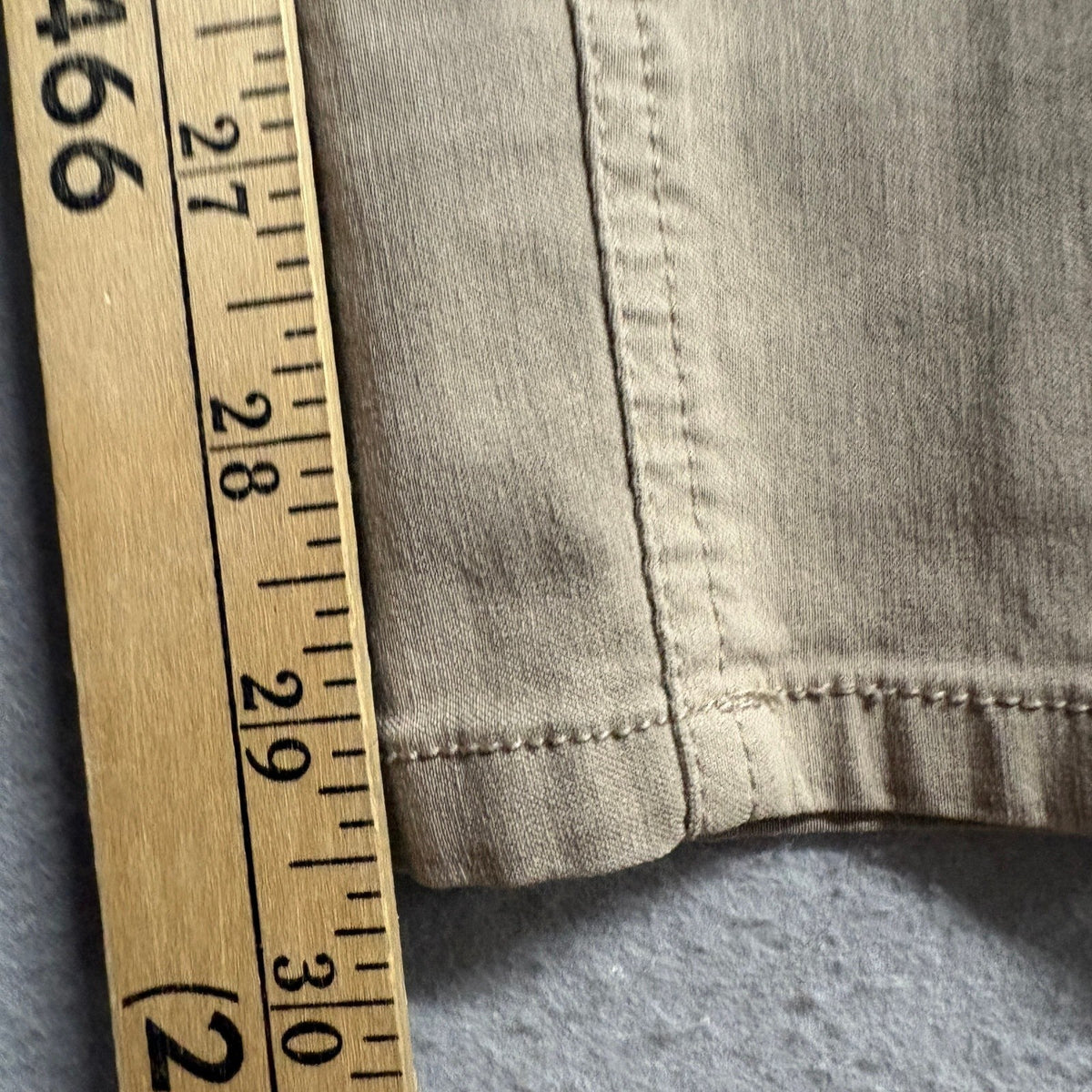 Dickies Skinny Pants Womens 0/24 Khaki Tan Stretch Rayon Blend Work Casual