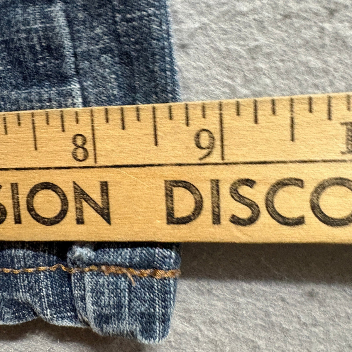 Aura From Wrangler Jeans Womens 16 AVG Blue Denim Straight Leg Embellished