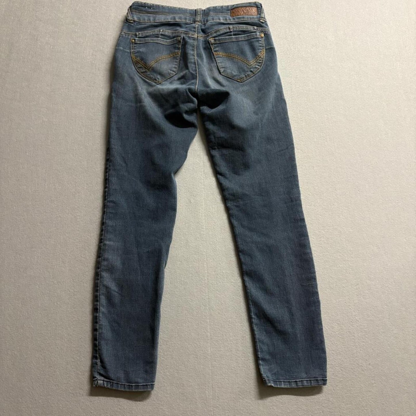 Rewind Skinny Jeans Womens Size 5 Blue Denim Double Button Stretch