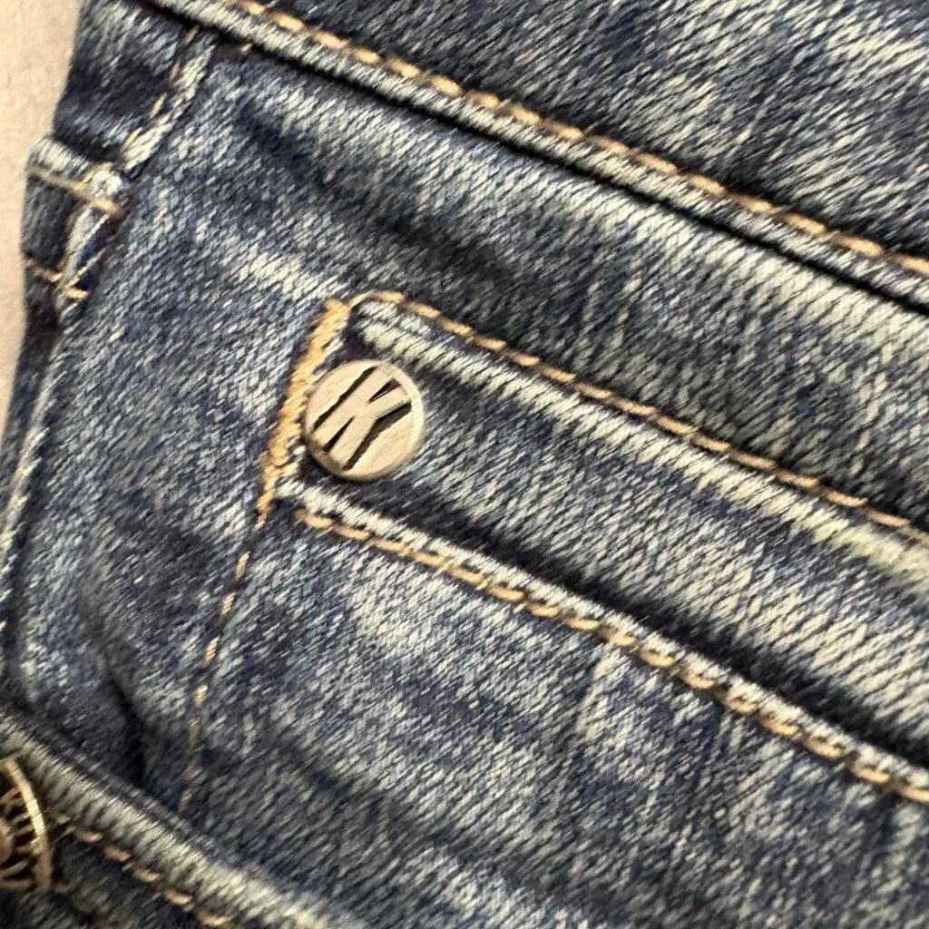 Kut from the Kloth Katy Boyfriend Jeans Womens Size 2 Blue Denim Flap Pocket