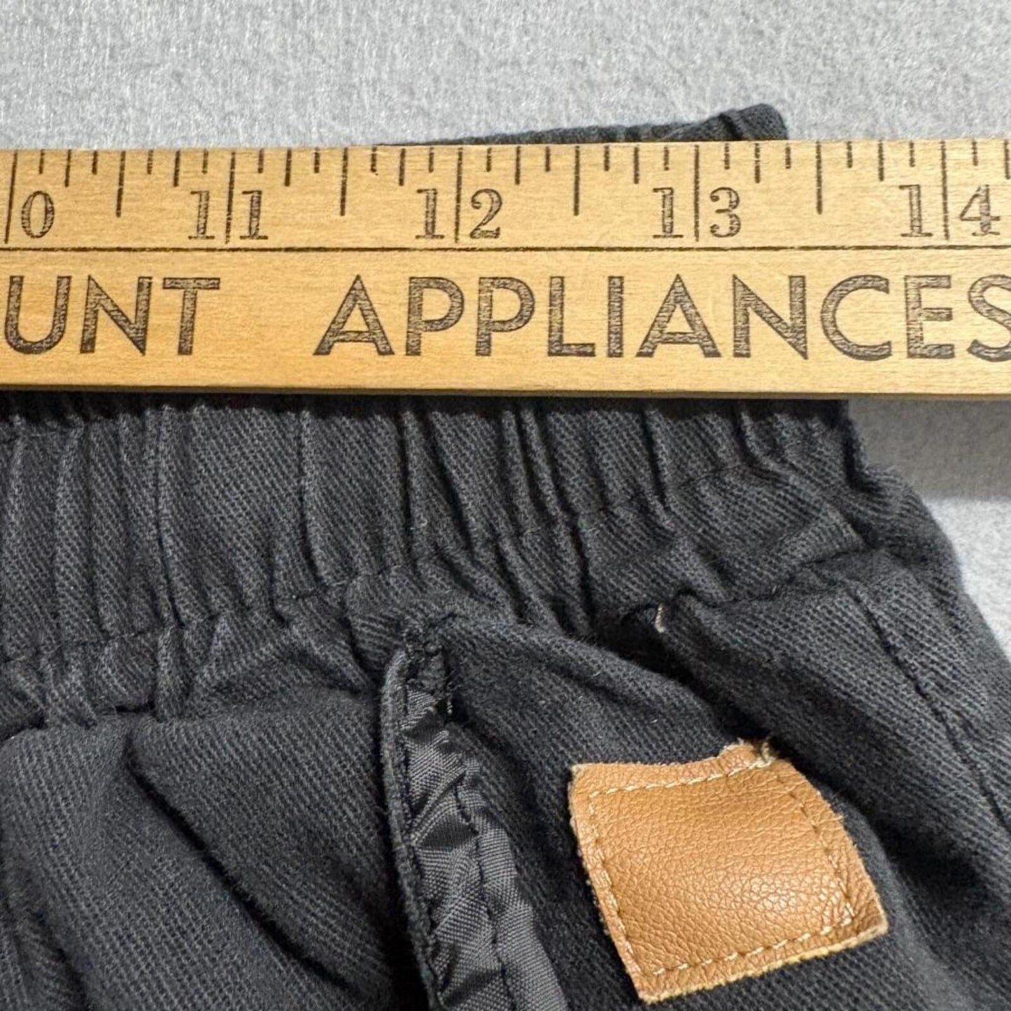 Unbranded Women's Black Cargo Jogger Pants Size Medium Elastic Waist Utility