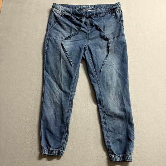Gemma Rae Denim Jogger Pants Womens Plus 16W Medium Wash Stretch Elastic Waist