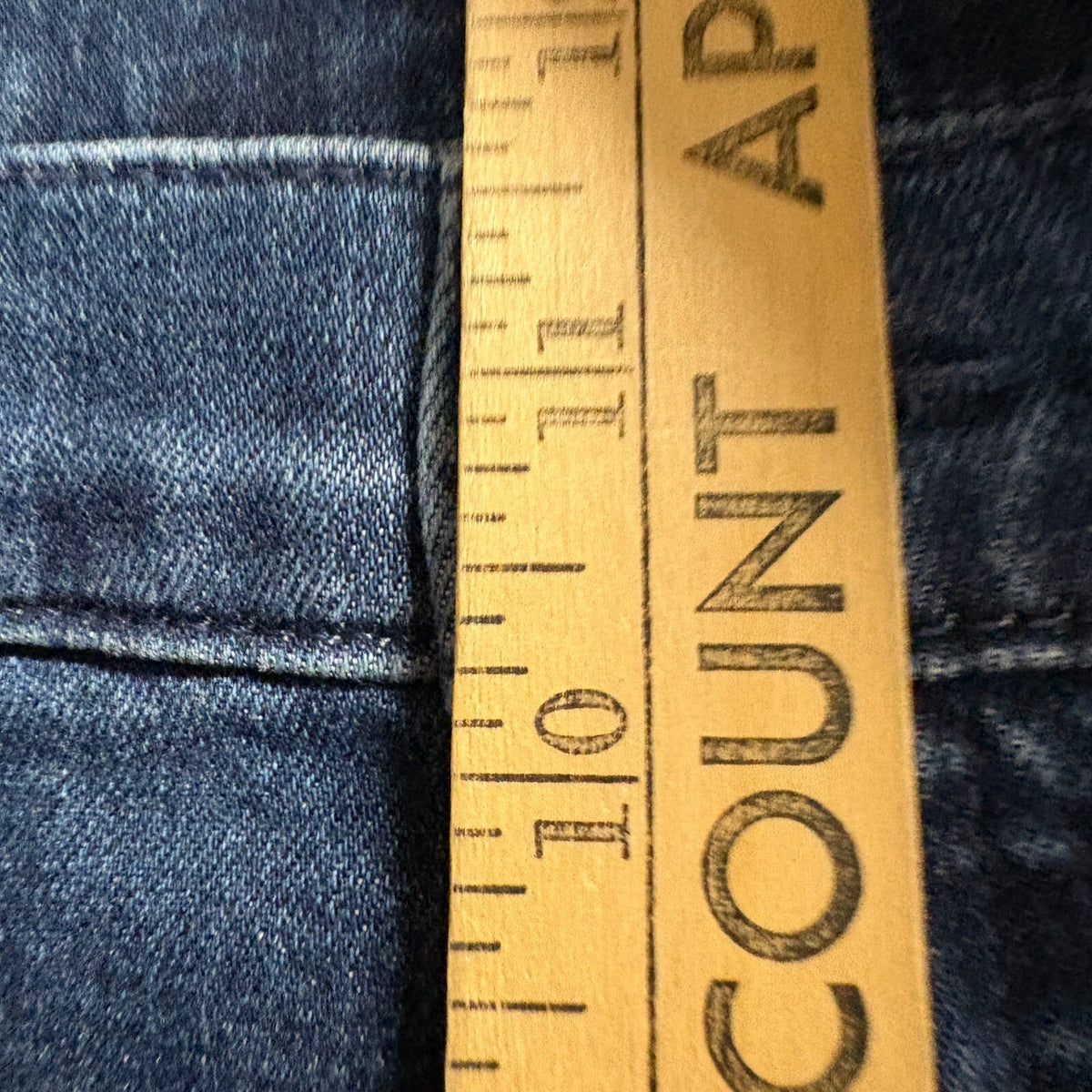 Gap 70s Flare High Rise Cargo Jeans Womens Size 32 14 Short Blue Stretch Denim
