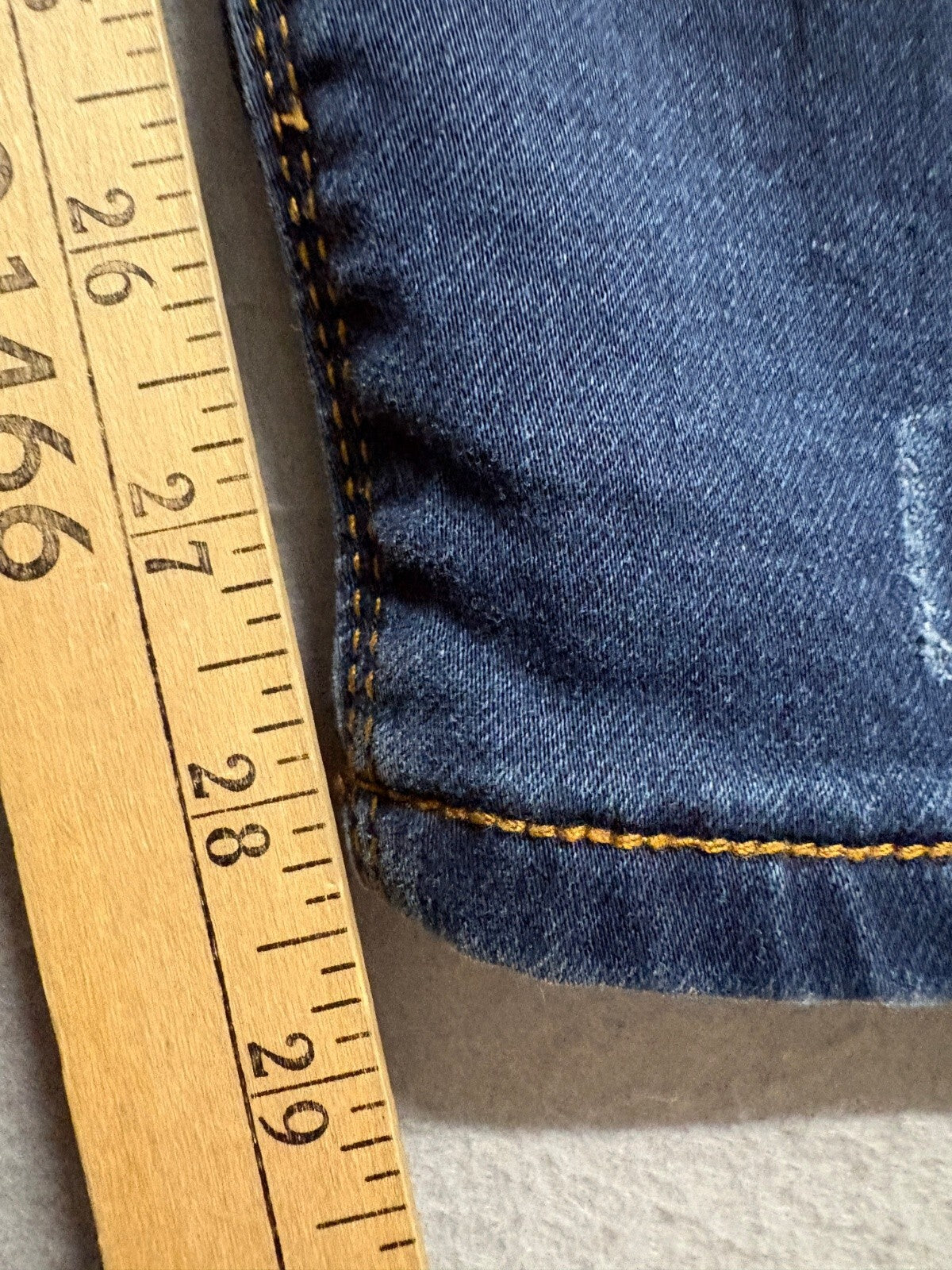 Angel Kiss Jeans Womens Size 9 Blue Skinny Stretch Distressed Ankle Dark Wash