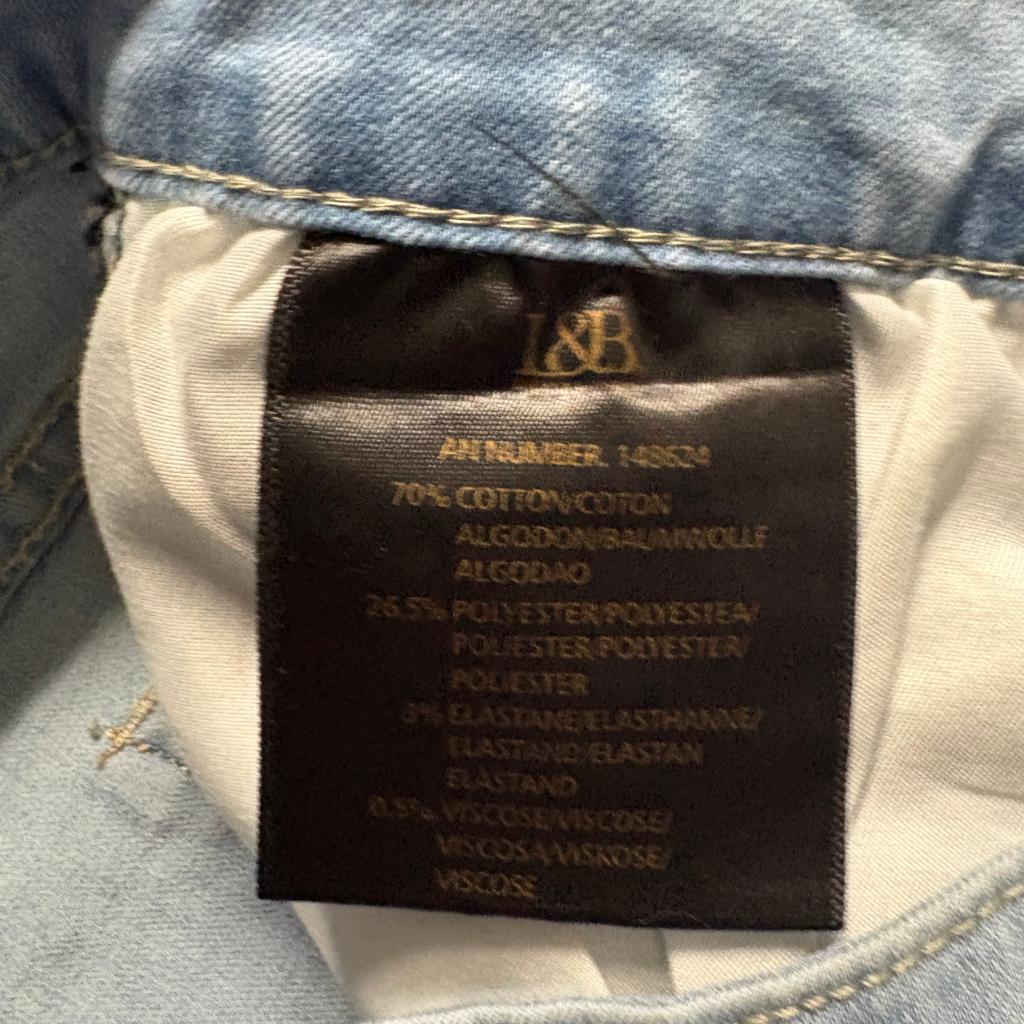 Lucky and Blessed L&B Serape Flare Jeans Womens 14 Light Wash Denim Bell Bottoms
