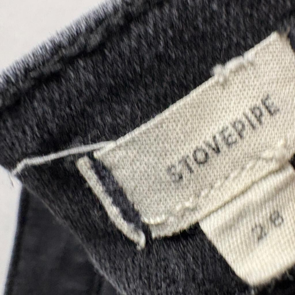 Madewell Stovepipe Jeans Womens 28 Black High Rise Straight Leg Denim