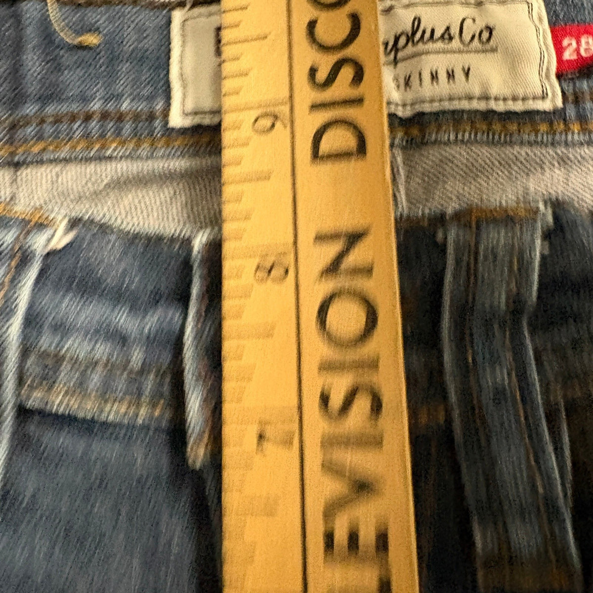 Empyre Skeletor Skinny Jeans Mens Size 28 Medium Wash Stretch Denim Blue Pants