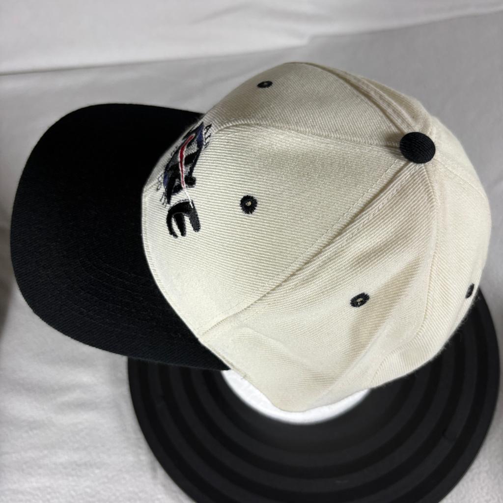 Vintage Nike Air Just Do It Snapback Hat Cap USA Wool Blend White Black Korea