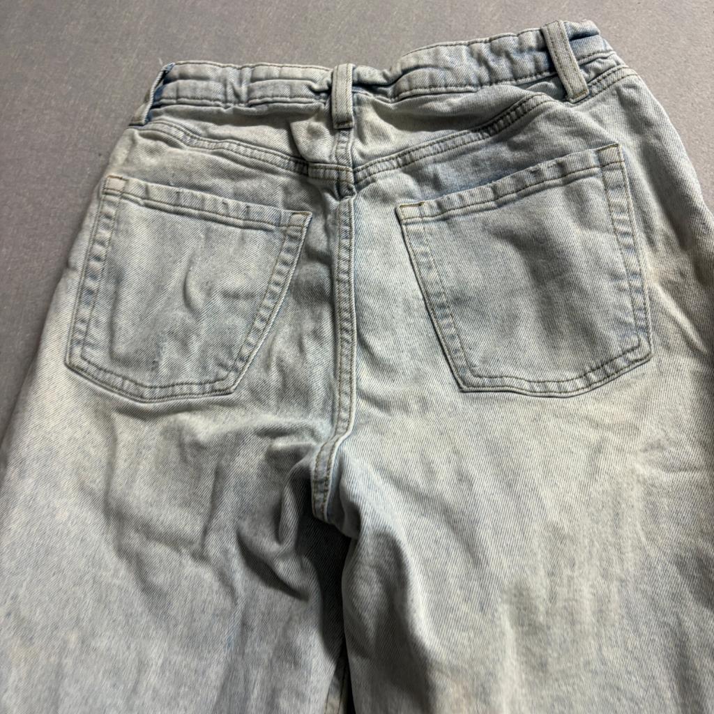 Wild Fable High Rise Straight Leg Jeans Womens Size 4 Light Wash Distressed