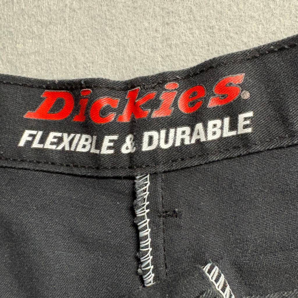 Dickies Flexible & Durable Chino Shorts Mens 36 Black Flat Front Utility Work