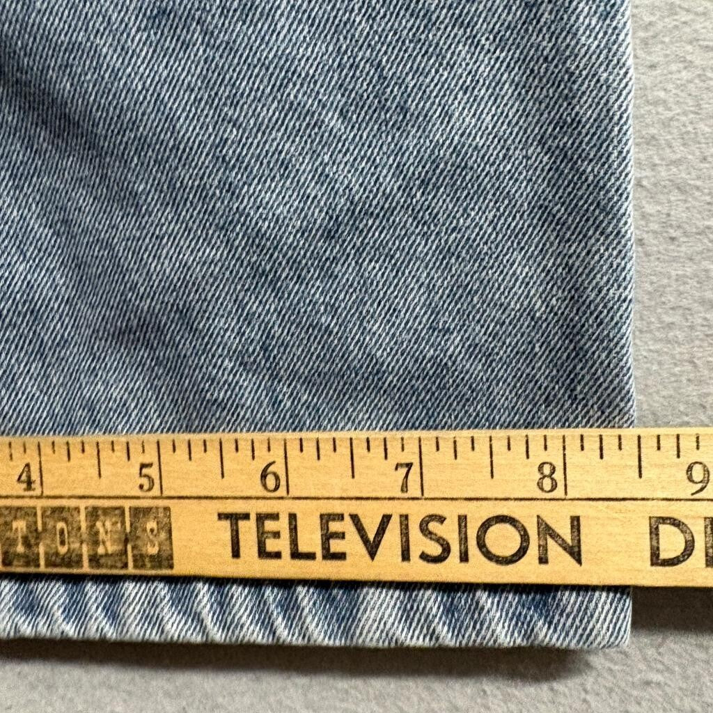 Simple Society Cargo Jeans Womens 3/26 Blue Denim Elastic Waist Utility Pants
