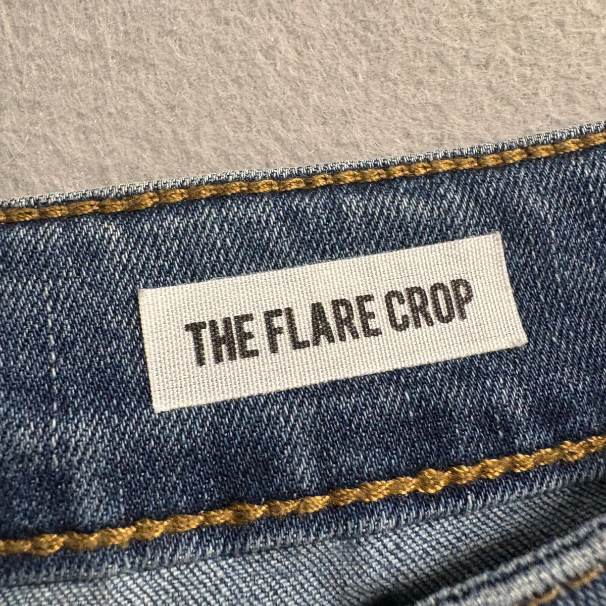 kensie Jeans Womens Size 6 28 The Flare Crop Blue Raw Hem Stretch Denim Pants