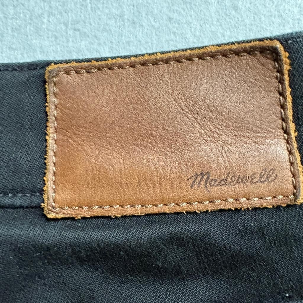 Madewell 10 High Riser Skinny Skinny Jeans Womens 25 Black Stretch Denim