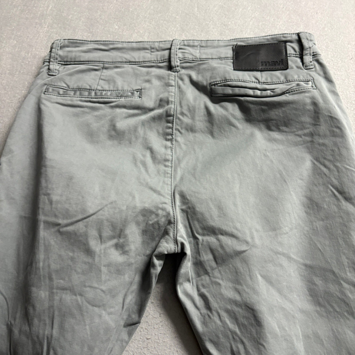 Mavi Johnny Slim Leg Pants Mens 32x32 Gray Cotton Stretch Chino Trousers
