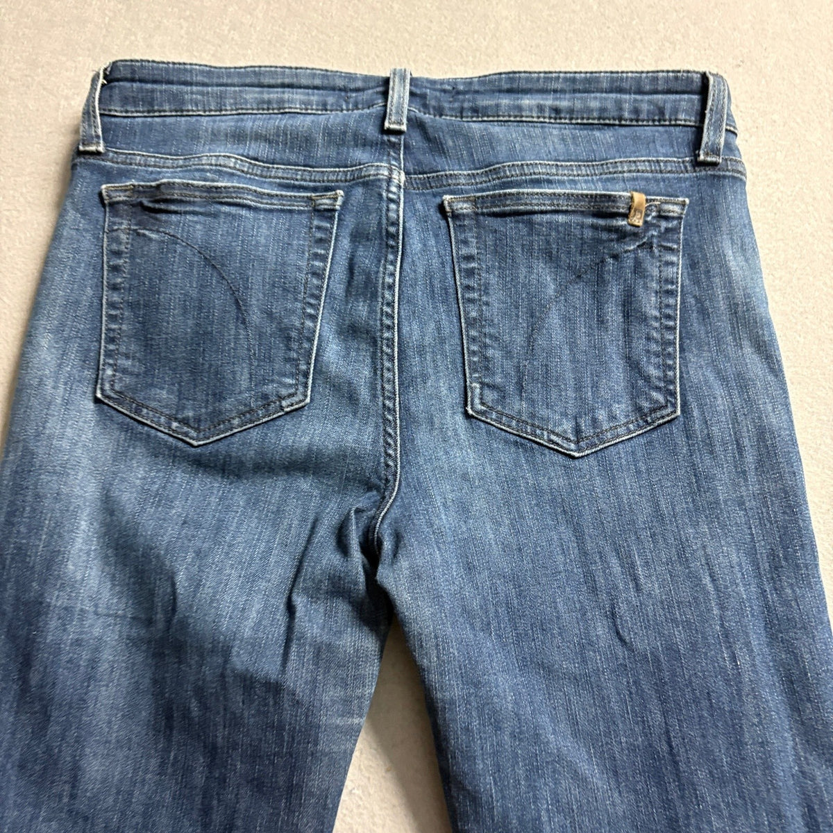 Joes Jeans Womens 30 Skinny Ankle Blue Denim Raw Hem Stretch Jeans