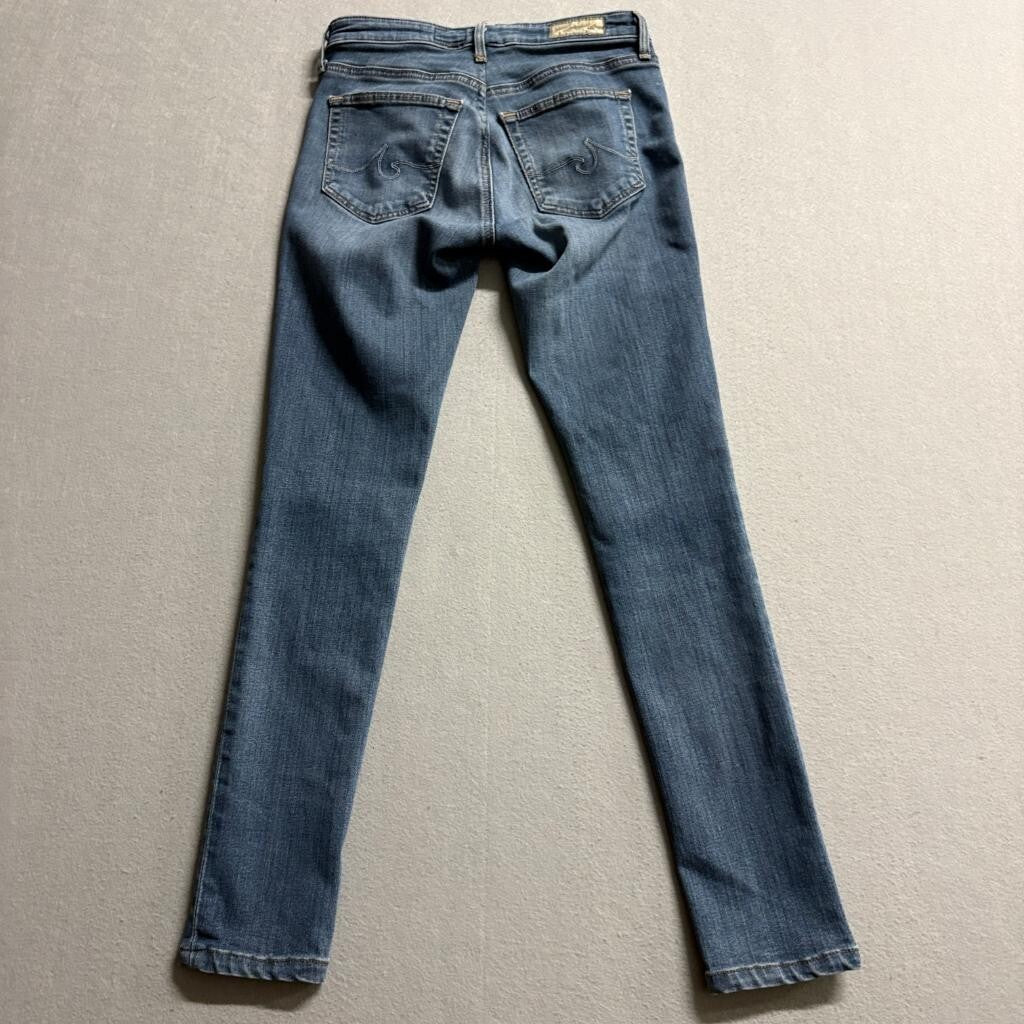 AG Adriano Goldschmied The Middy Mid Rise Legging Jeans Womens 24R Blue Denim