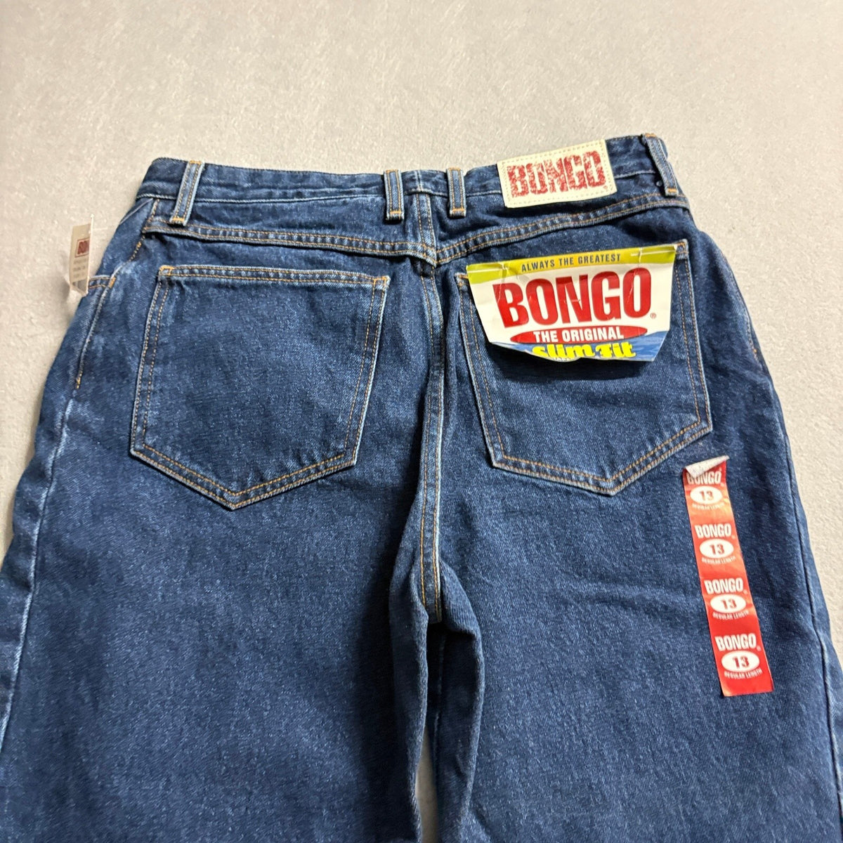 Vintage Bongo Jeans Womens 13 High Rise Tapered Leg Mom Jeans NWT 90s Dark Wash