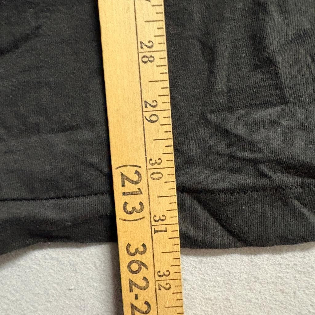 Vintage 90s Fruit of the Loom Blank Pocket T-Shirt Mens XL Black Single Stitch