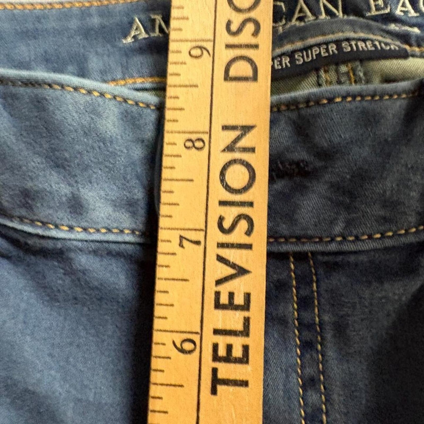 American Eagle Super Super Stretch Jegging Womens Size 12 Regular Blue Jeans