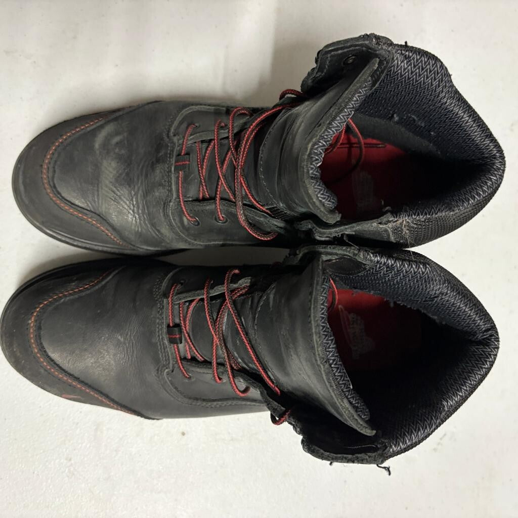 Red Wing 2400 King Toe Mens 9.5 D Waterproof Steel Toe Work Boots Black Leather