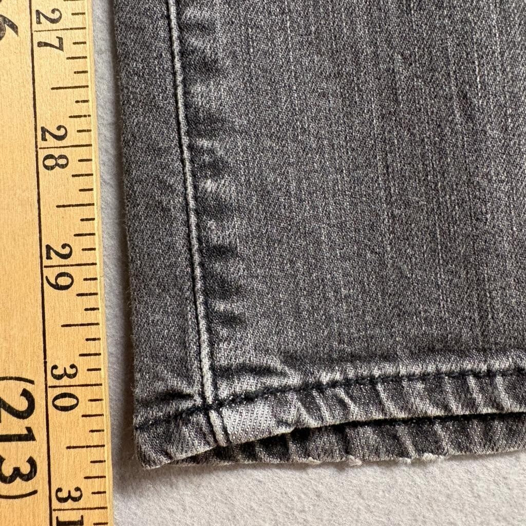 K Sqin Women Skinny Jeans Size 25 Gray Acid Wash Stretch Denim Low Rise