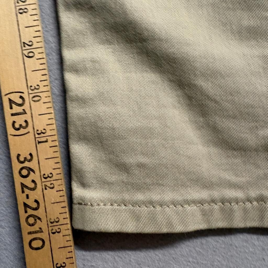Levi's 514 Straight Fit Pants Mens 34x34 Khaki Tan Cotton Blend Stretch Chino