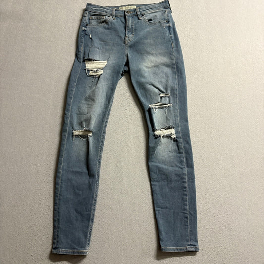 Topshop Moto Jamie Ripped High Waist Skinny Jeans Womens Size W28 L30 Medium