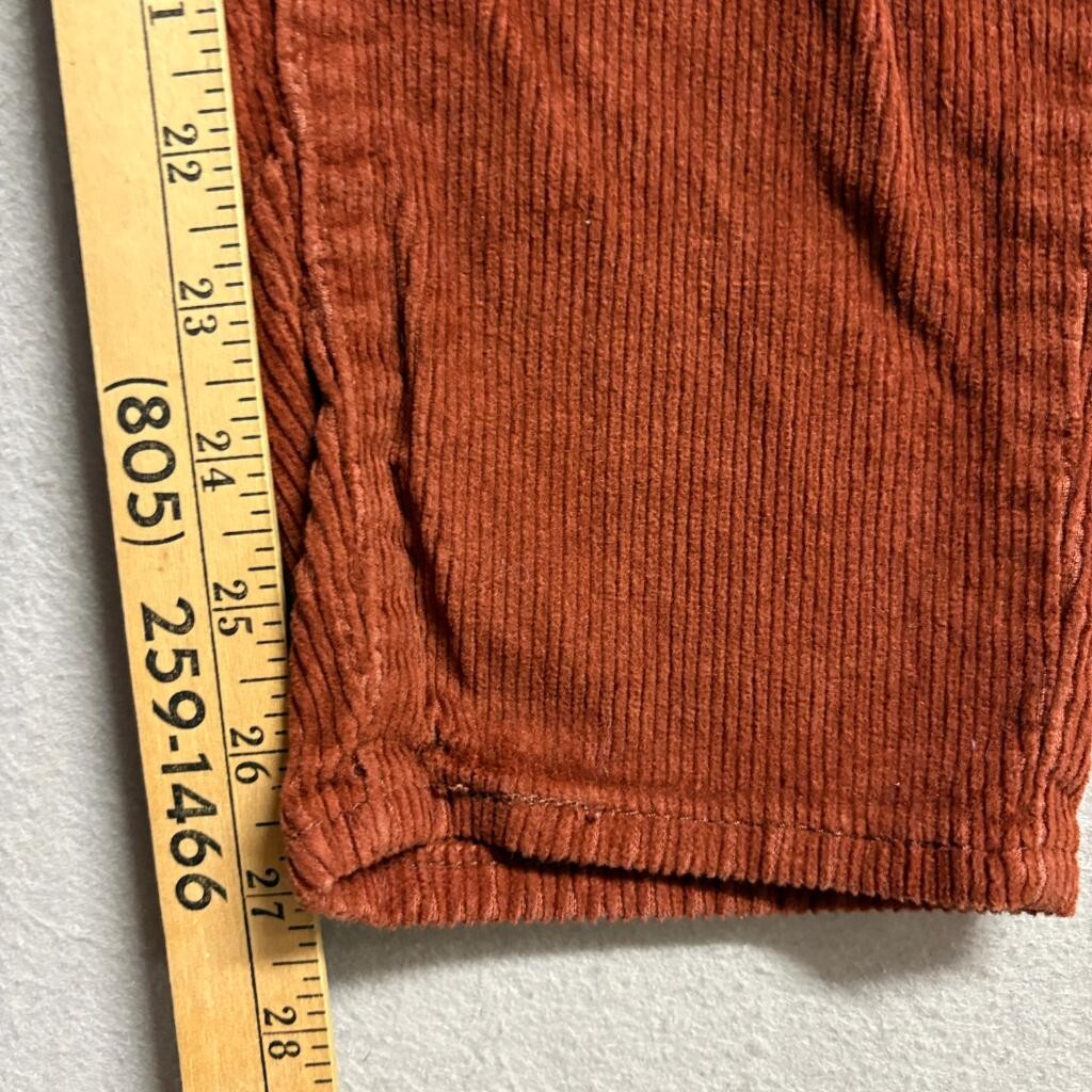 Levi's High Waisted Mom Jean Corduroy Pants Womens 26 Brown Rust Tapered Leg