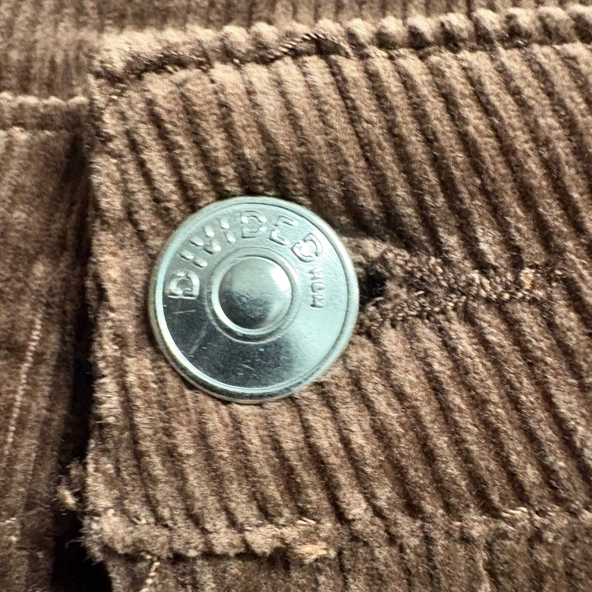 H&M Divided Corduroy Pants Womens Size 10 Brown High Waist Wide Leg Stretch NWT