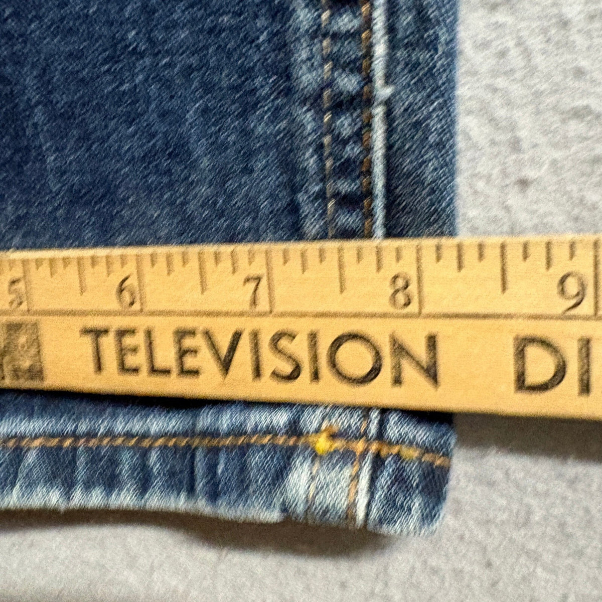 Wrangler Premium Quality Mens Straight Fit Blue Denim Jeans 38 x 30 Stretch