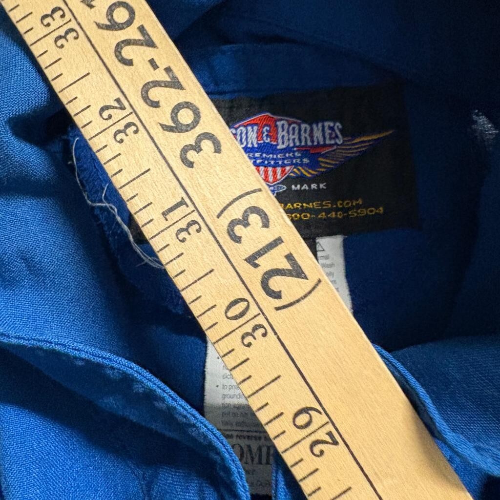 Gibson and Barnes Nomex Flight Suit Blue Size 46 Regular  Pilot Jumpsuit
