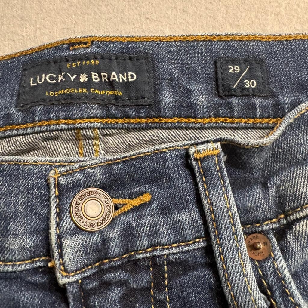 Lucky Brand 121 Slim Jeans Mens 29x30 Blue Denim Stretch Pants