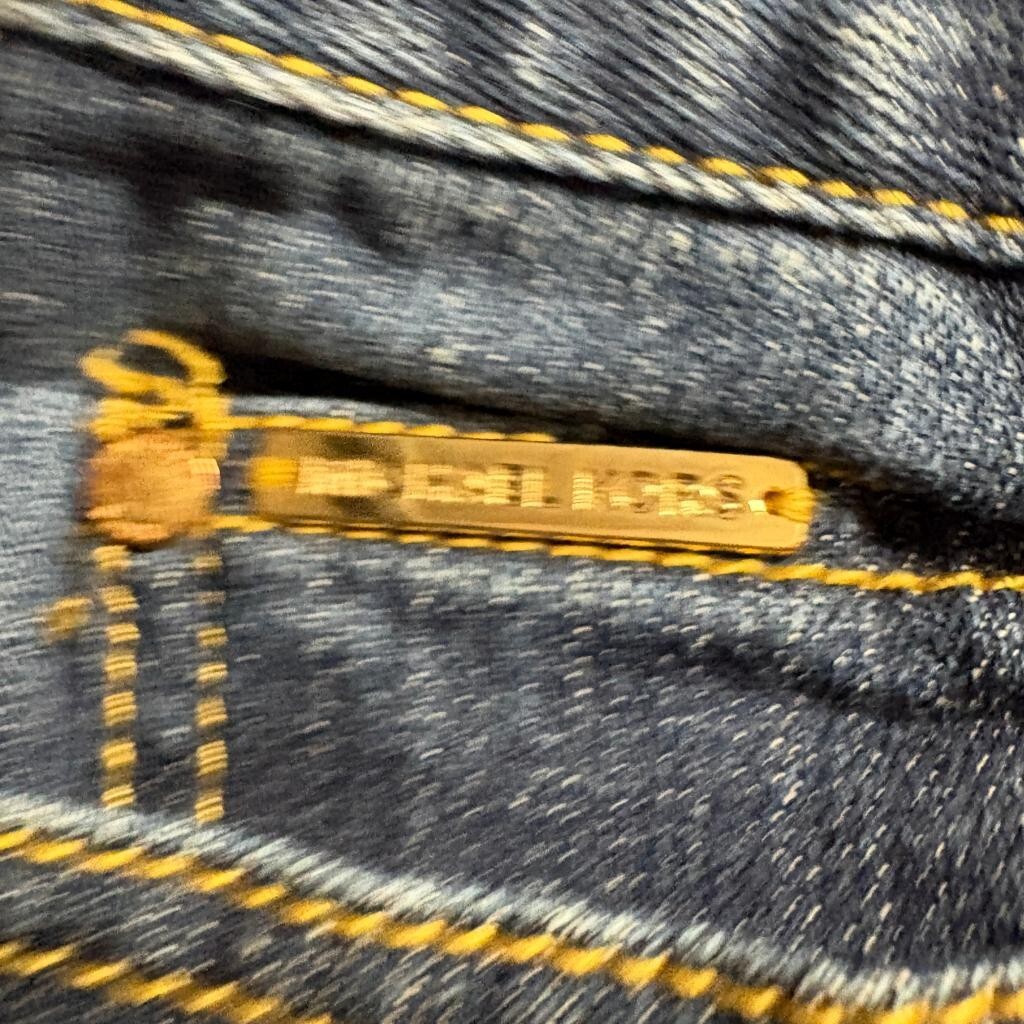 Michael Kors Studded Pocket Bootcut Jeans Womens Size 4 Blue Denim Stretch