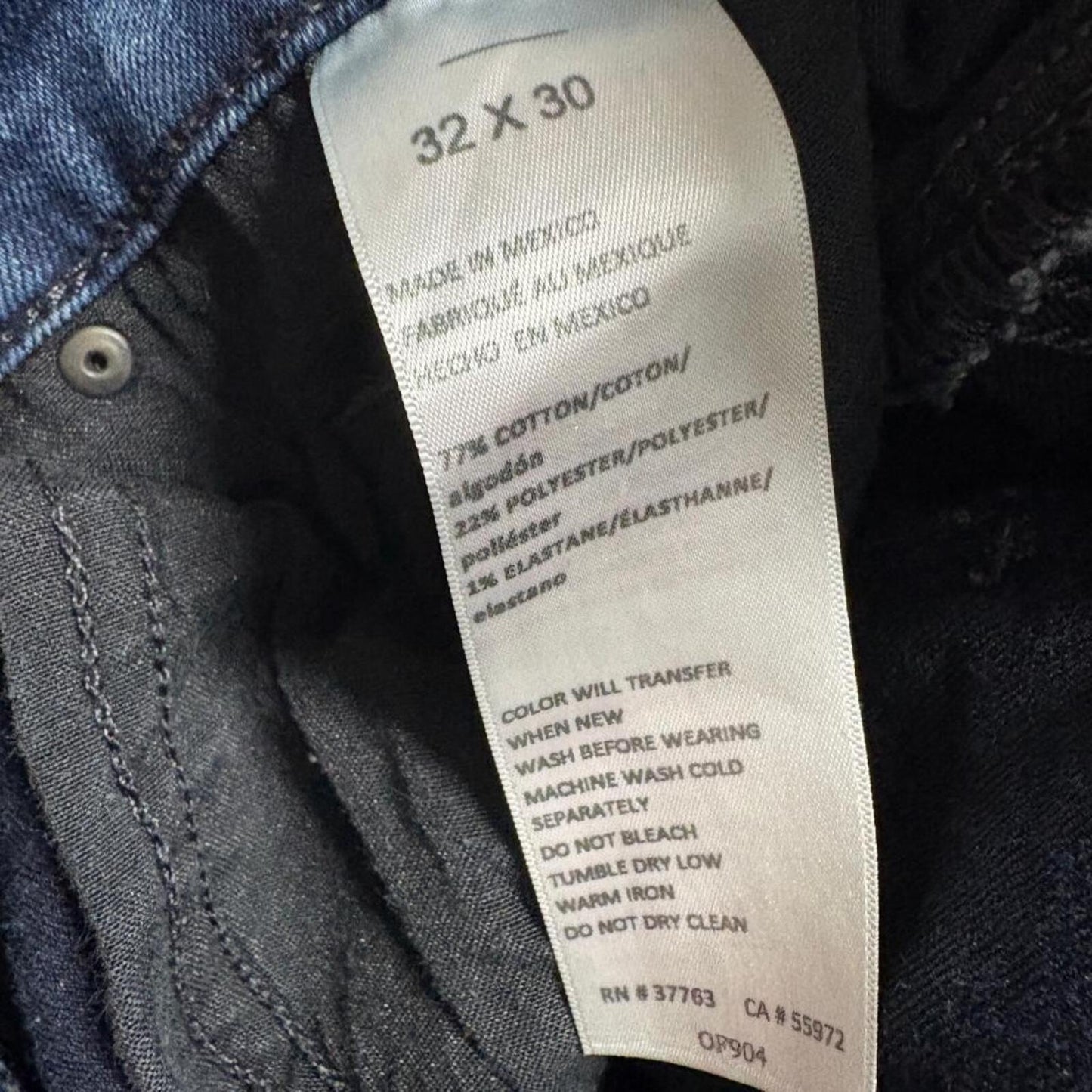 Perry Ellis Portfolio Skinny Jeans Womens 32x30 Blue Stretch Denim