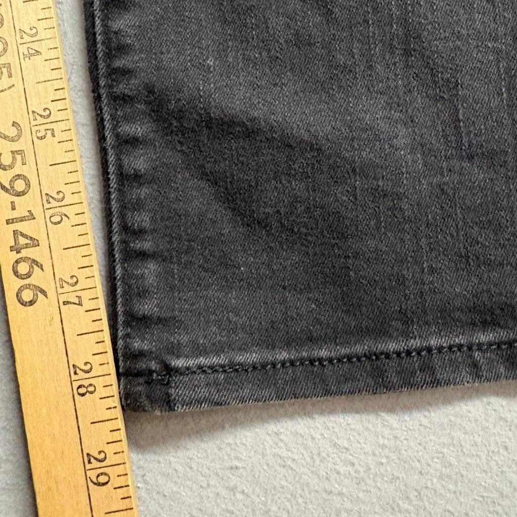 Denizen Levi's Mid Rise Slim Jeans Womens 14M 32x30 Black Stretch Denim