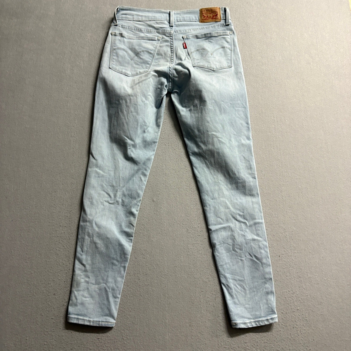 Levis 710 Super Skinny Jeans Womens 27 Light Wash Denim Stretch Blue