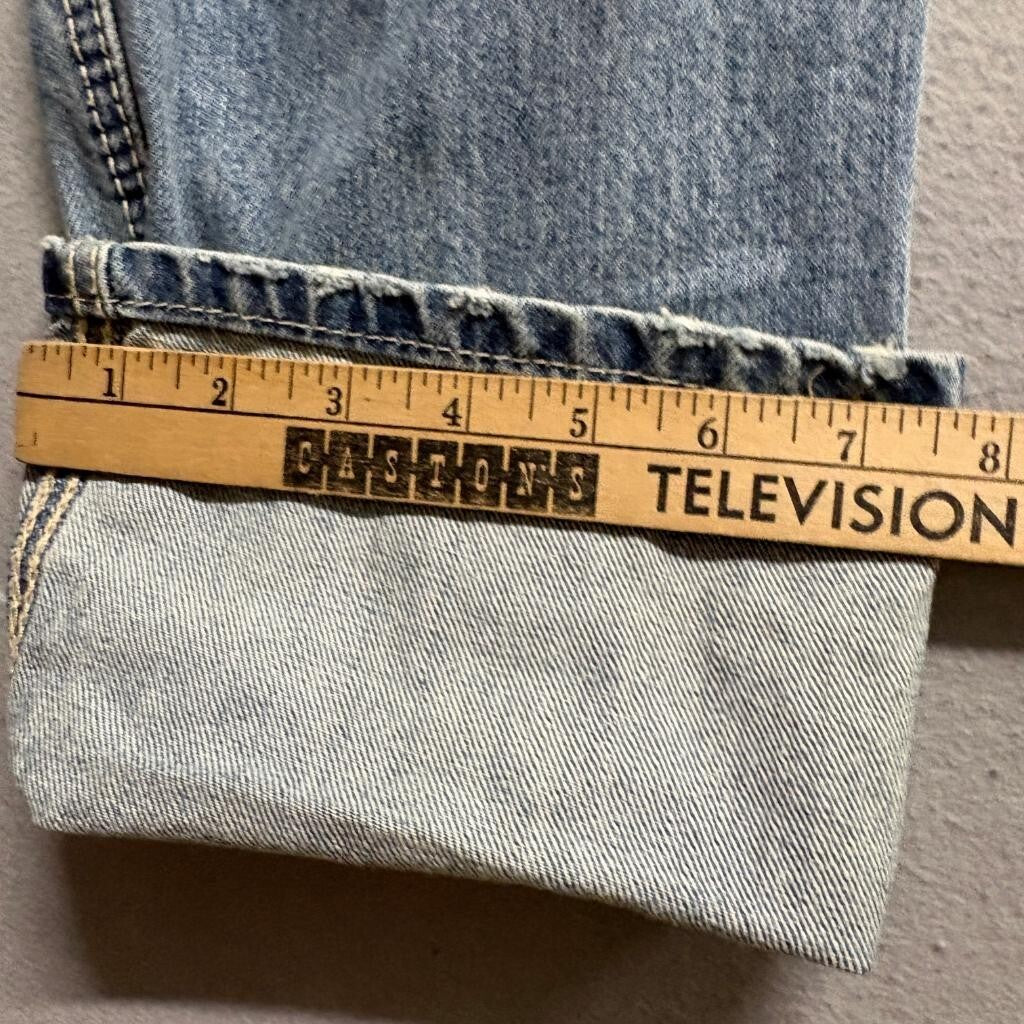 Cruel Denim Quinn Western Jeans Womens 31/11XL Blue High Rise Cuff Straight Leg