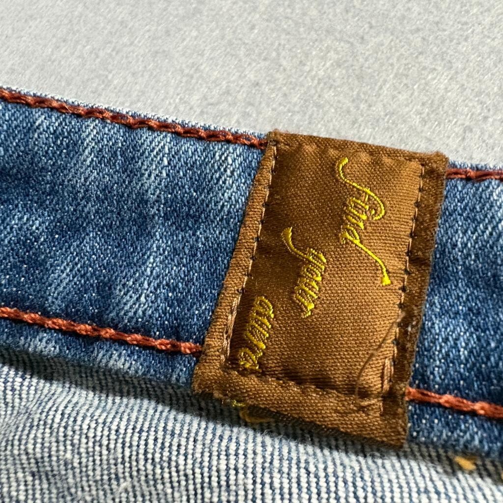 Wrangler Aura Womens Jeans Size 14 Short Rise Blue Denim Bootcut Stretch