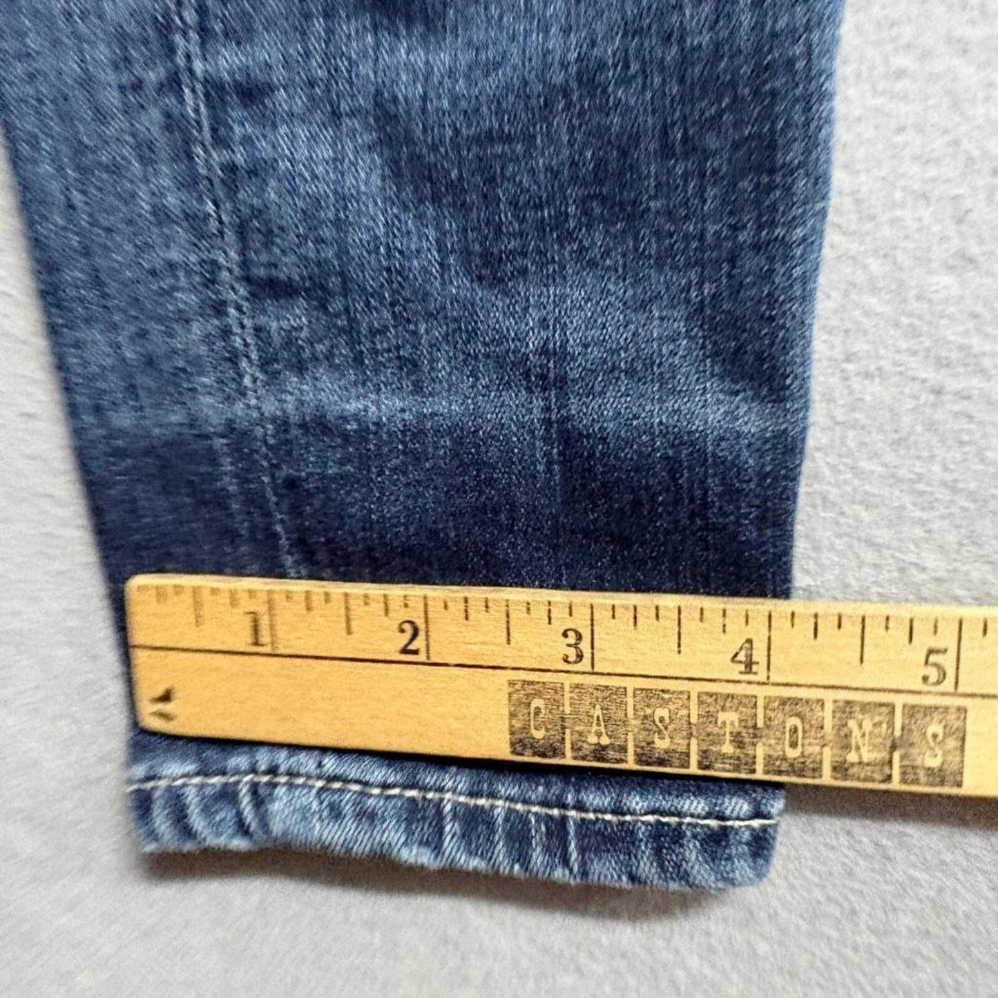 Big Star Alex Skinny Jeans Womens 24 Blue Denim Embroidered Pockets Stretch