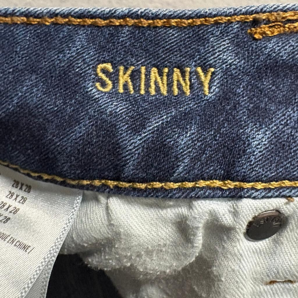 American Eagle Skinny Jeans Womens 28x28 Blue Flex 4 360 Stretch Denim