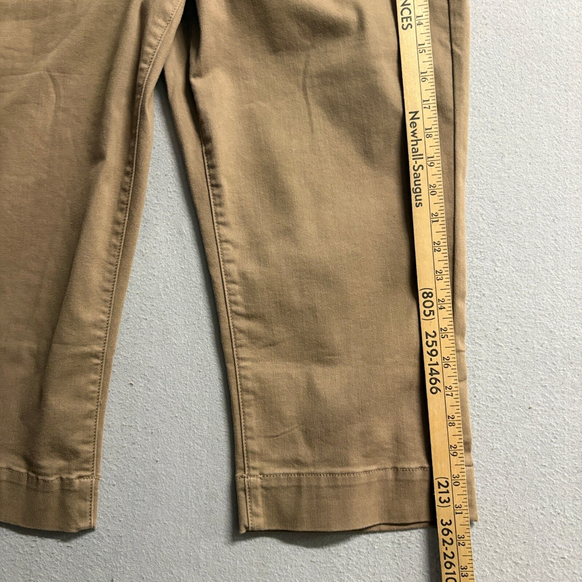 NYDJ Marilyn Capri Pants Womens 12 Brown Cool Embrace Lift Tuck Crop NWT
