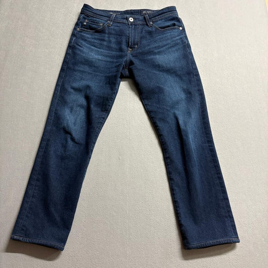 AG Adriano Goldschmied Everett Slim Straight Jeans Mens 30x32 Dark Wash Blue