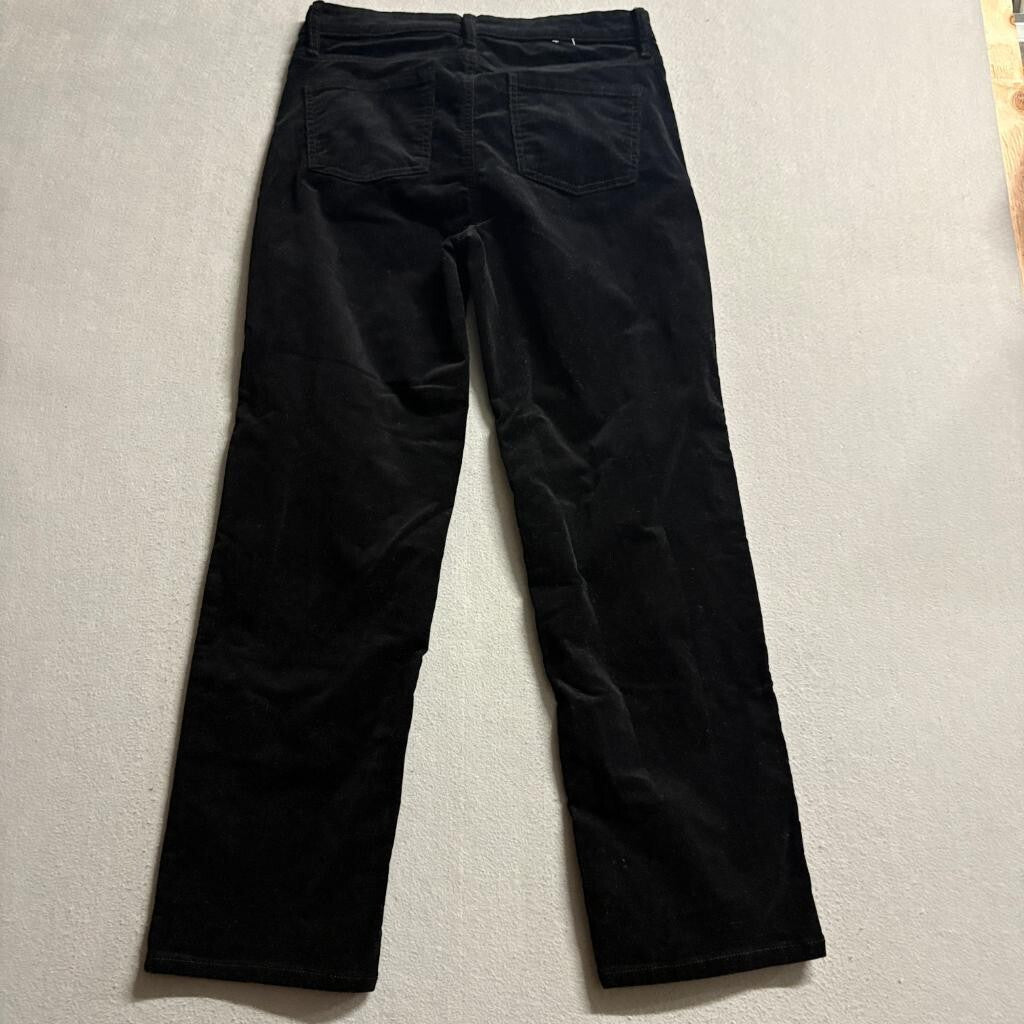 Buffalo David Bitton Nyla Corduroy Pants Womens 6/28 Black Straight Leg Stretch