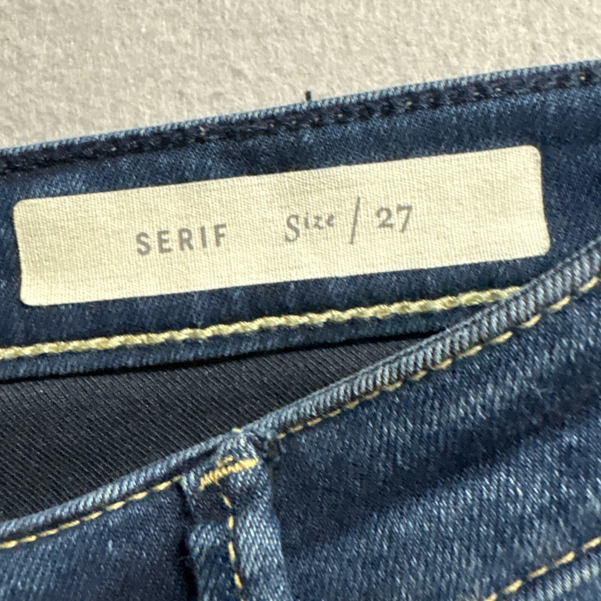 Pilcro and the Letterpress Serif Skinny Jeans Womens Size 27 Dark Wash Stretch