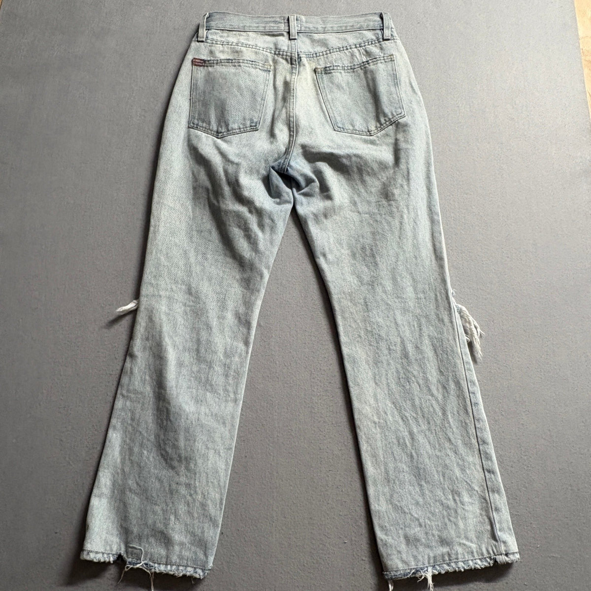 BDG Urban Outfitters Distressed Bootcut Jeans Womens 28 Light Wash Ripped Denim