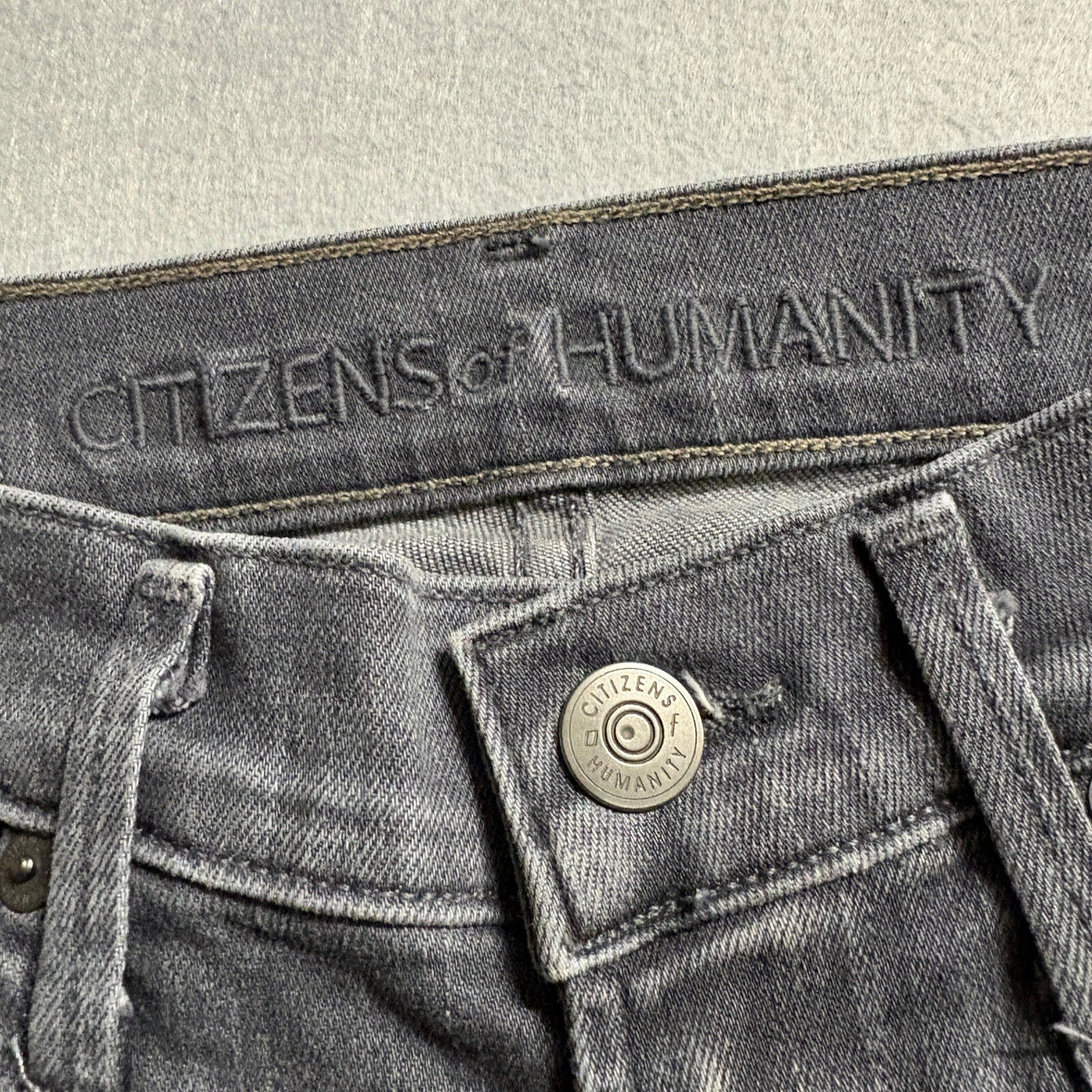 Citizens of Humanity Rocket High Rise Skinny Jeans Womens Gray Denim Size 25